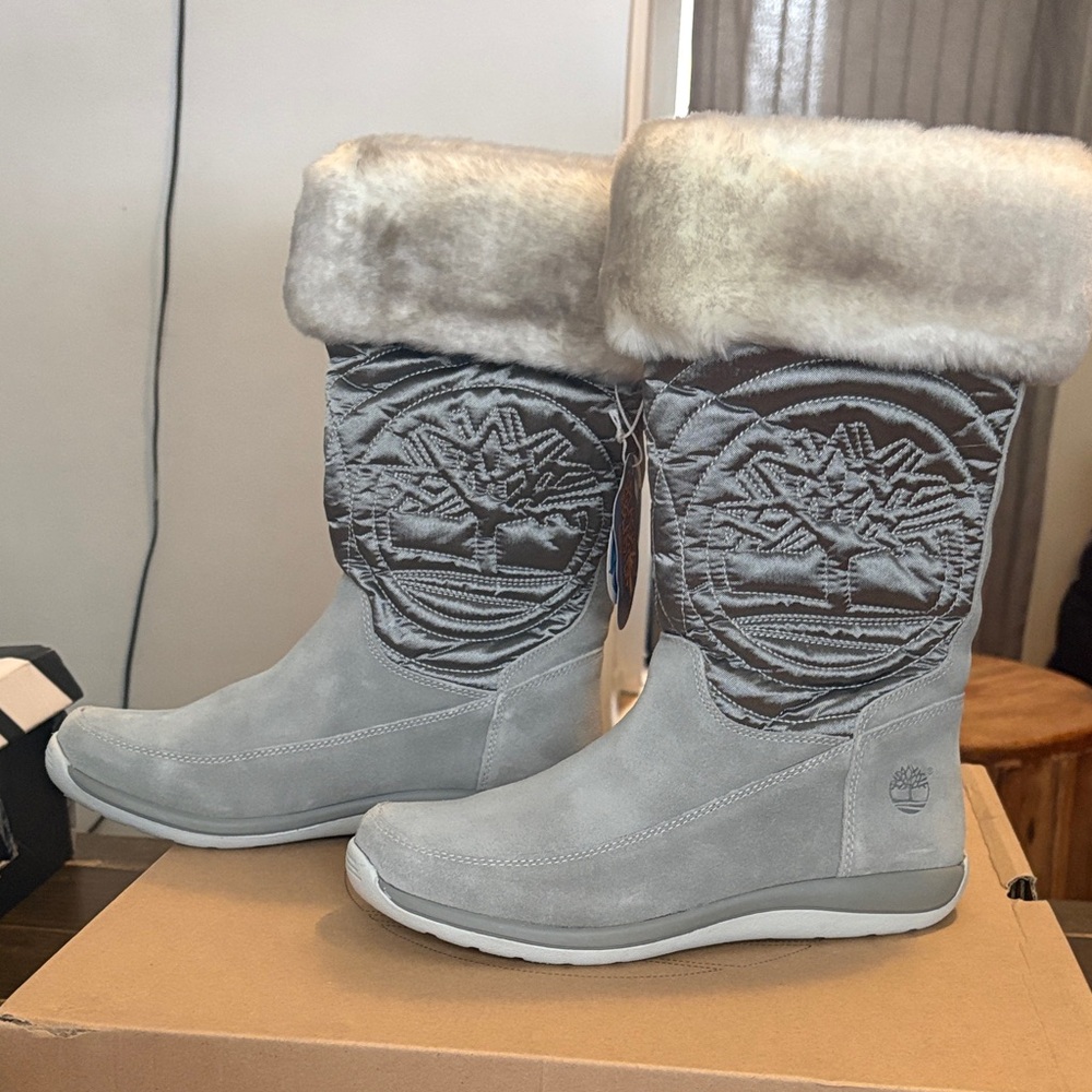 Timberland girls  Light Gray Winter Boots